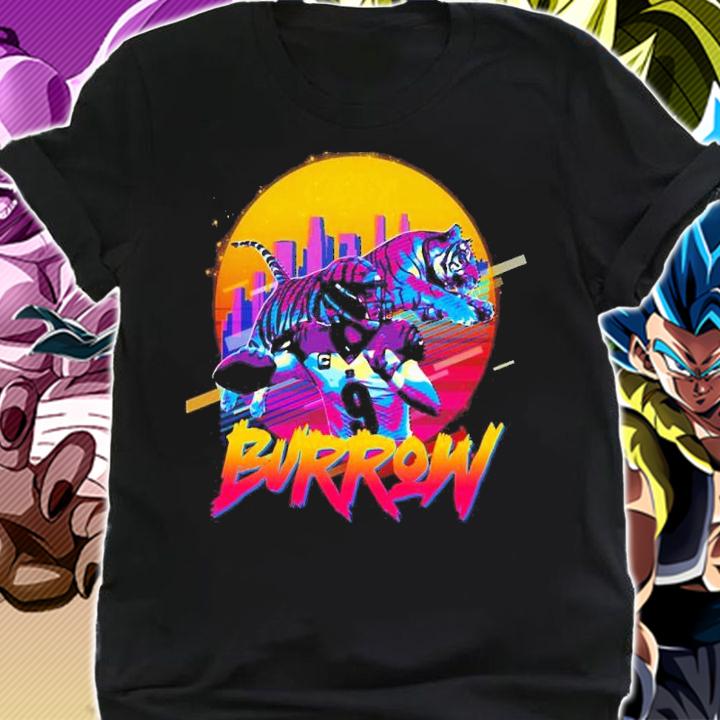 Cincinnati Bengals Joe Burrow Vaporwave Retro Sunset Shirt shirt