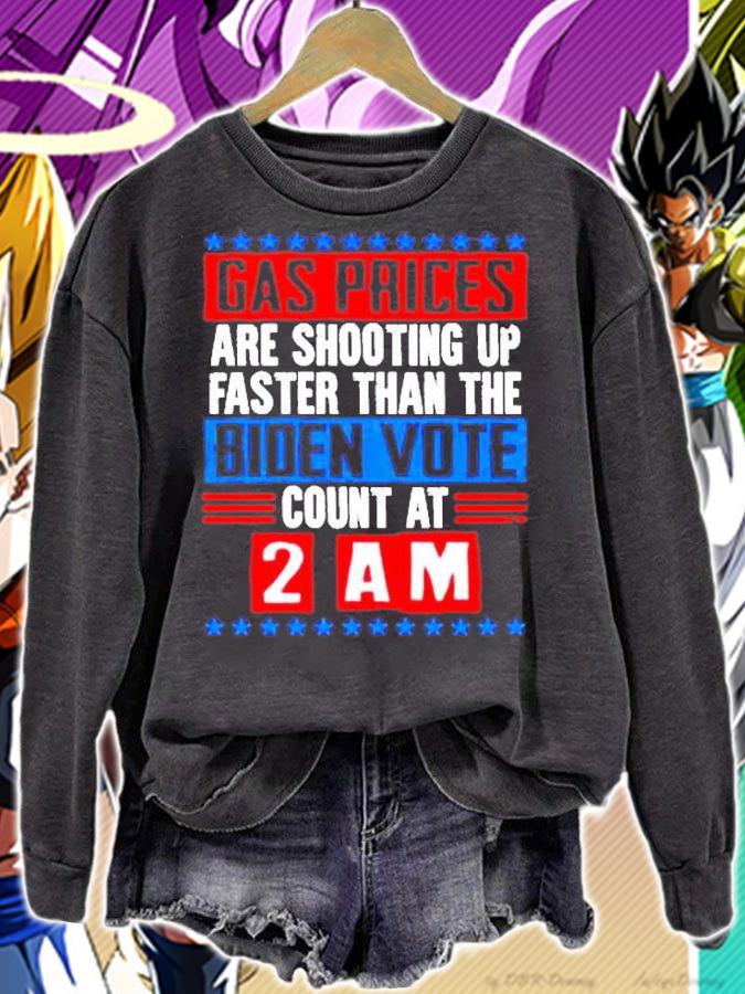 Gas Prices Are Shooting Up Faster Than Biden Vote Count At 2 AM T-Shirt