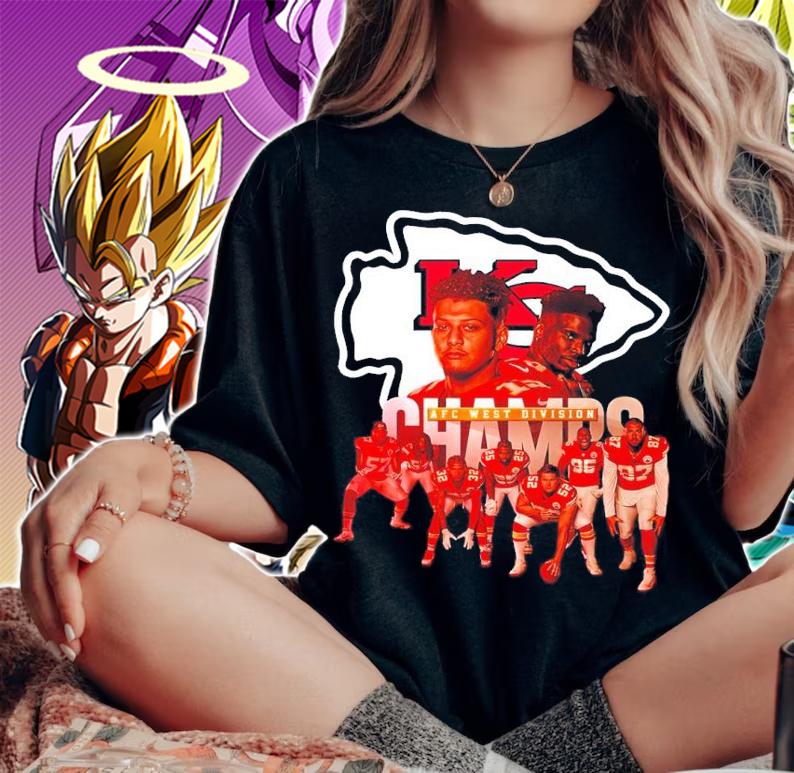 Kansas City Chiefs AFC West Division Champs football shirt woman shirt