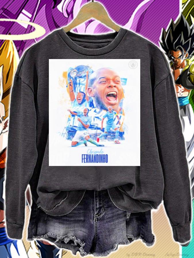 Obrigado Fernandinho Manchester City Shirt sweatshirt