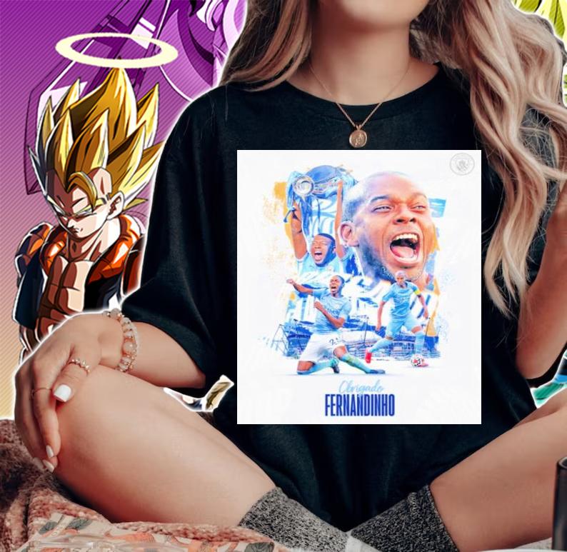 Obrigado Fernandinho Manchester City Shirt woman shirt