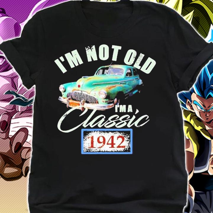 Vintage Car Classic Shirt 1942 Birthday Funny T-Shirt shirt
