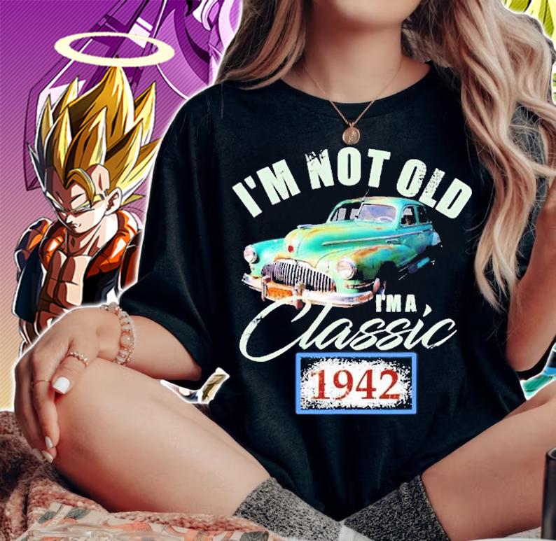 Vintage Car Classic Shirt 1942 Birthday Funny T-Shirt woman shirt