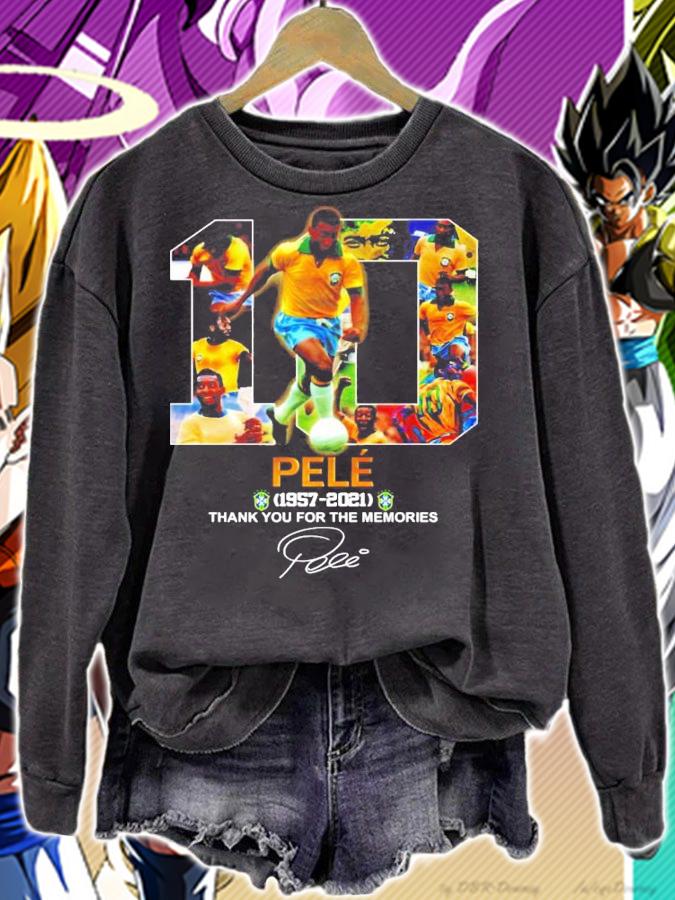 10 PELE 1957 2021 thank you for the memories t-shirt sweatshirt