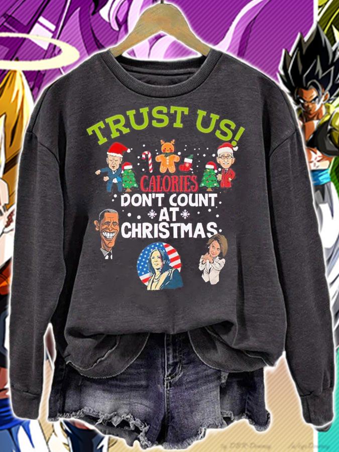 Christmas Biden Fauci Obama Pelosi Kammie Funny Christmas T-Shirt sweatshirt