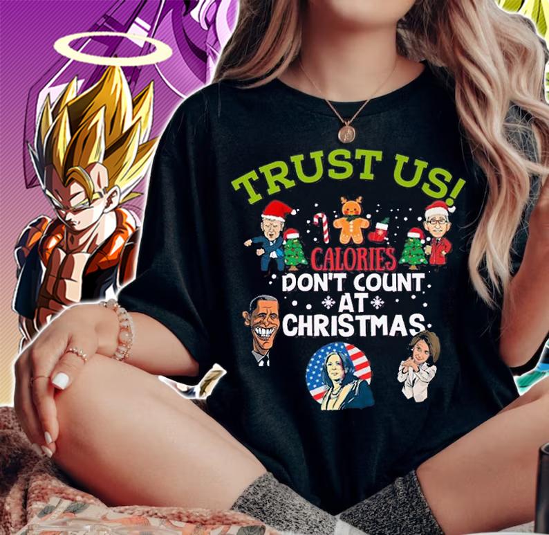 Christmas Biden Fauci Obama Pelosi Kammie Funny Christmas T-Shirt woman shirt