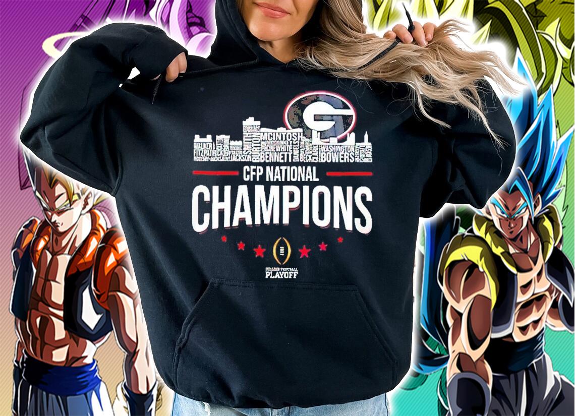 Georgia Bulldogs 2022 CFP National Champions NCAA Football Autographed Champs Signatures Shirt hoodie