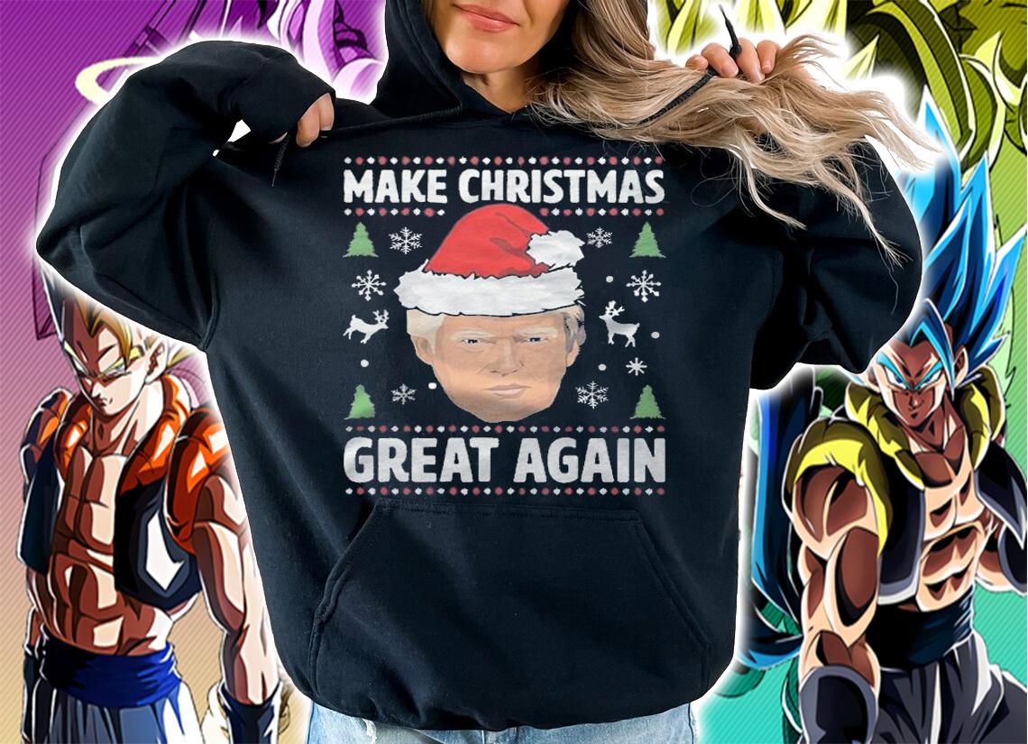 Make Christmas Great Again Funny Trump Ugly Christmas T-Shirt hoodie