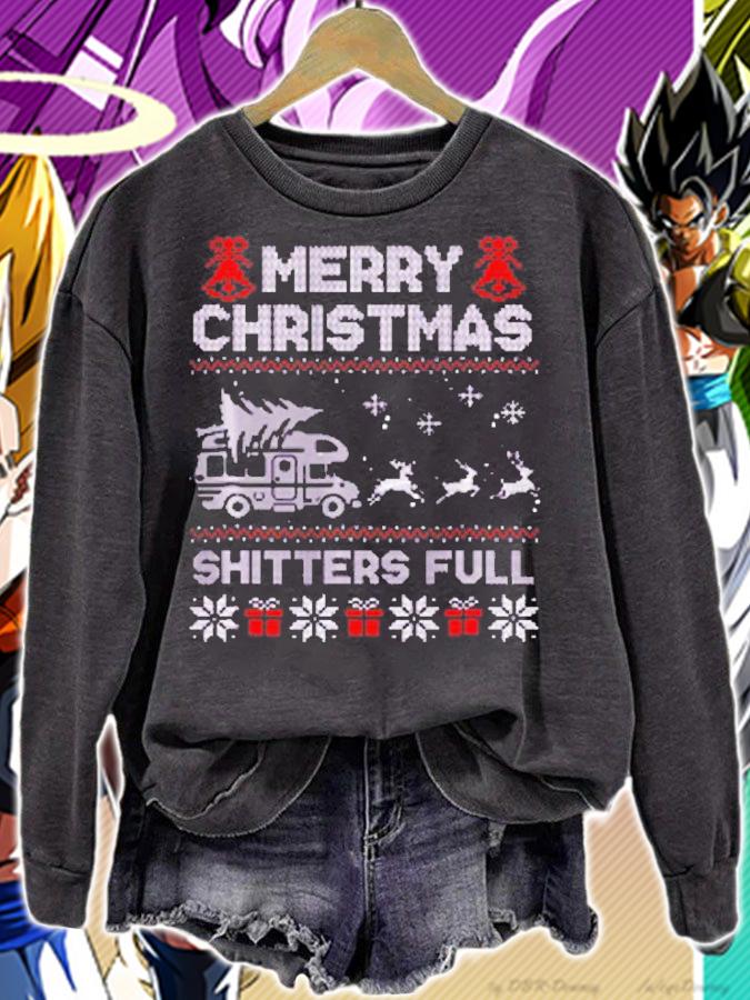 Merry Christmas Shitter Sweater Was Full Funny Xmas Pajama T-Shirt