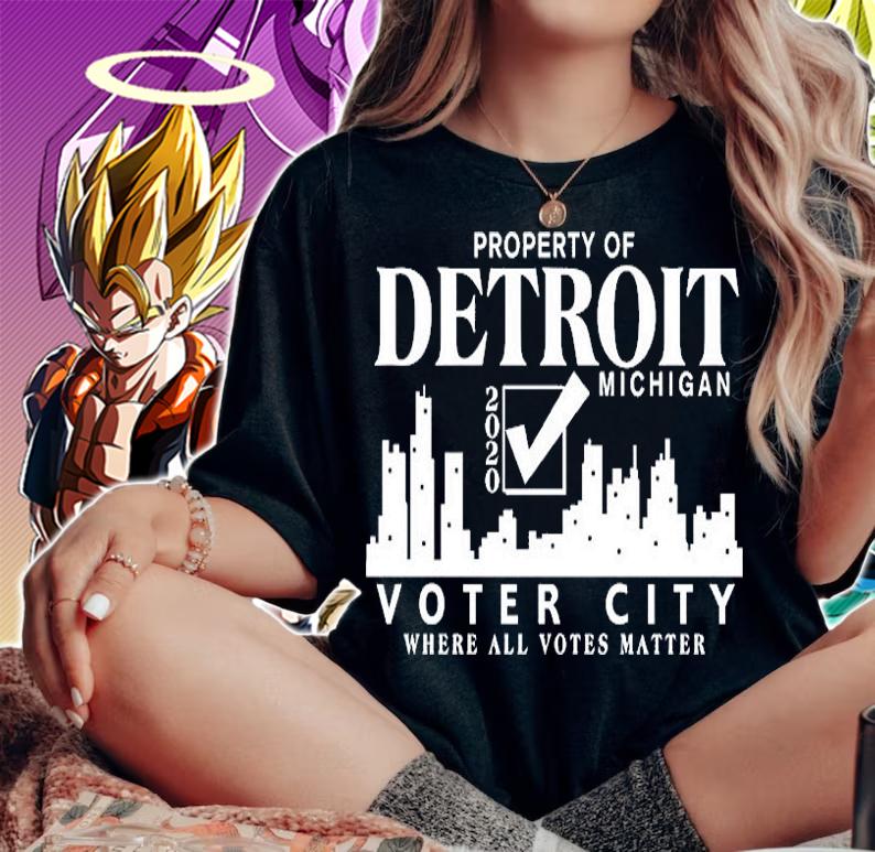 Property Of Detroit Michigan Voter City T-Shirt woman shirt