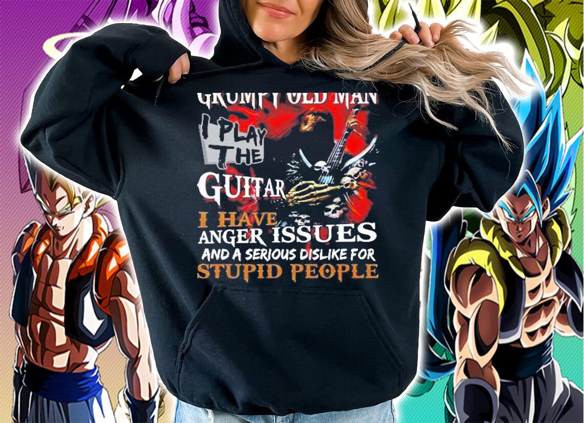Walk Away I Am A Grumpy Old Man I Play The Guitar I Have Anger Issues Shirt hoodie