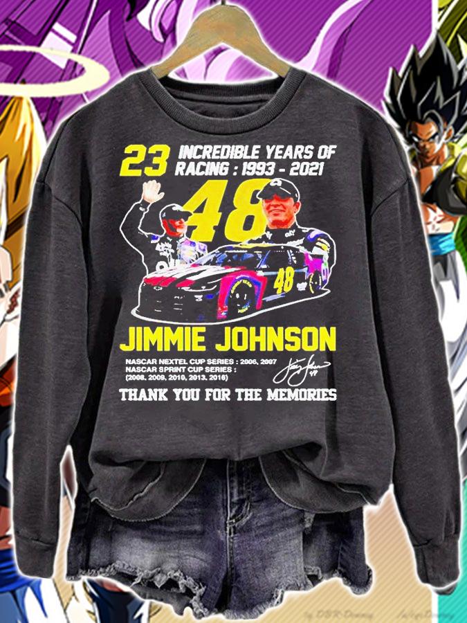 23 Incredible years of racing 1993-2021 Jimmie Johnson signature t-shirt
