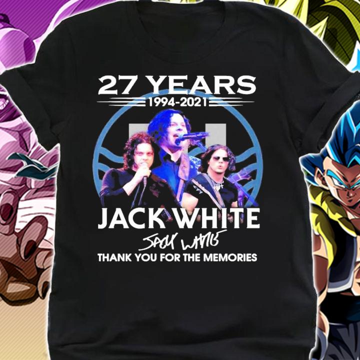 27 years 1994-2021 Jack White signature t-shirt