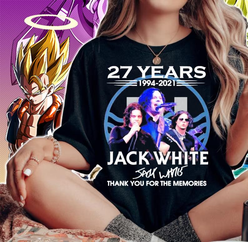 27 years 1994-2021 Jack White signature t-shirt