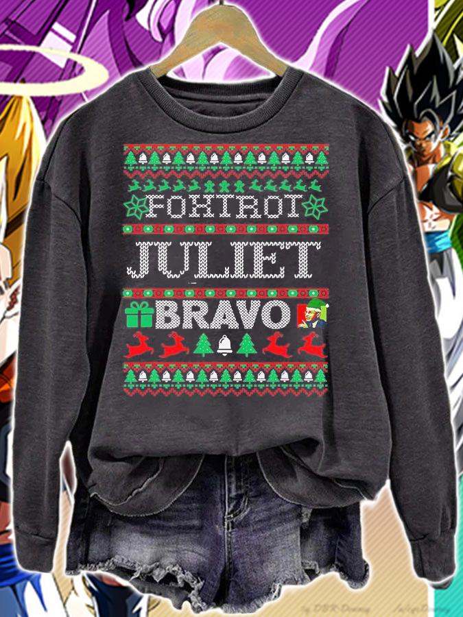 Foxtrot Juliet Bravo Pro American Anti Joe Biden Christmas T-Shirt sweatshirt