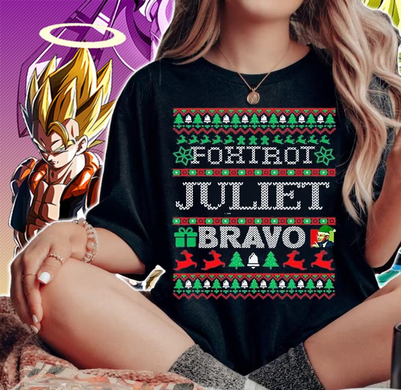 Foxtrot Juliet Bravo Pro American Anti Joe Biden Christmas T-Shirt woman shirt
