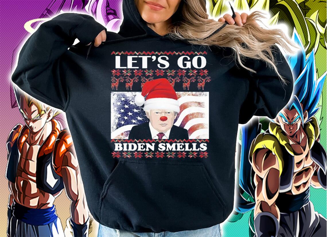 Funny Let's Go Biden Smells Trump Christmas T-Shirt