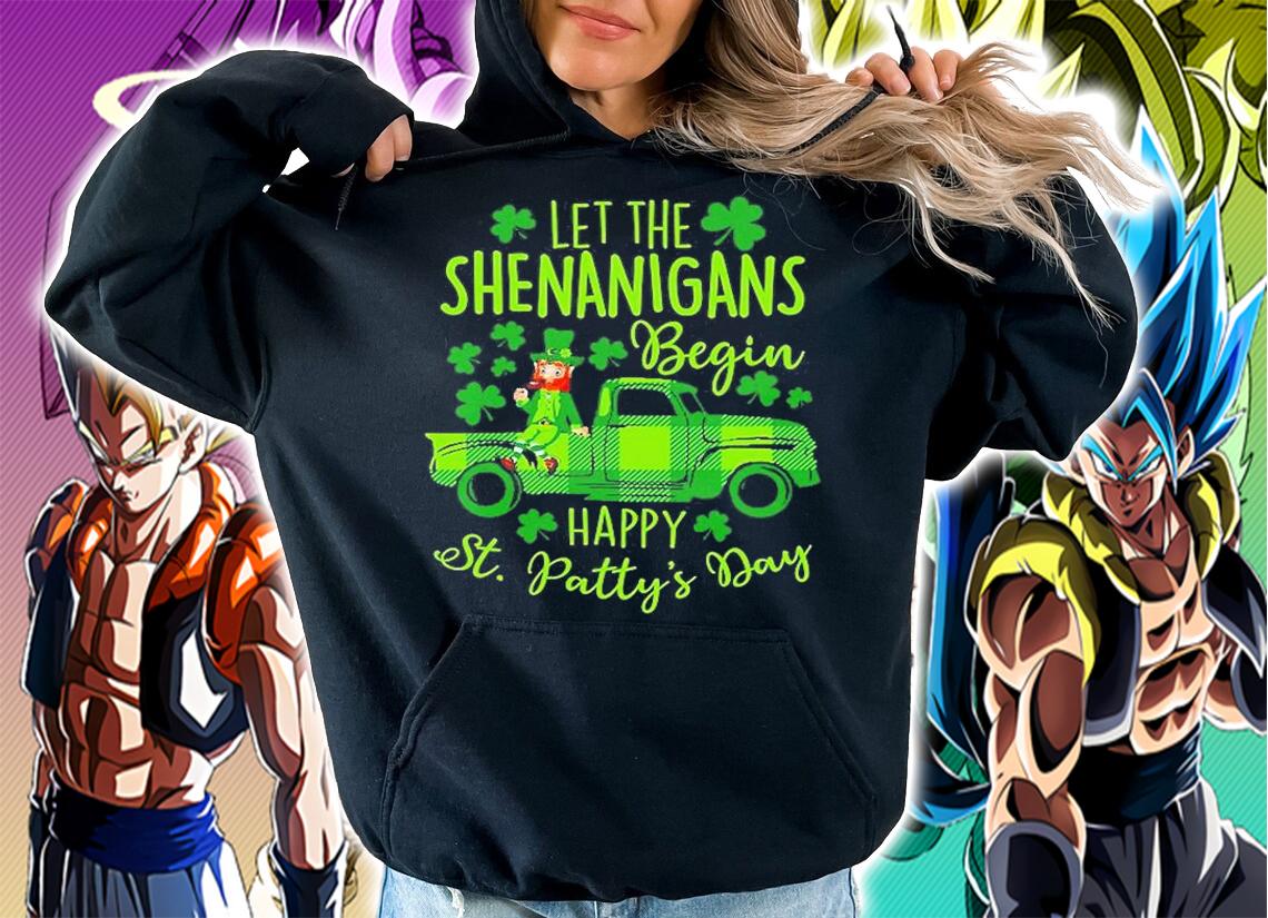 Let The Shenanigans Begin Happy St. Pattys Day Leprechaun T-Shirt hoodie