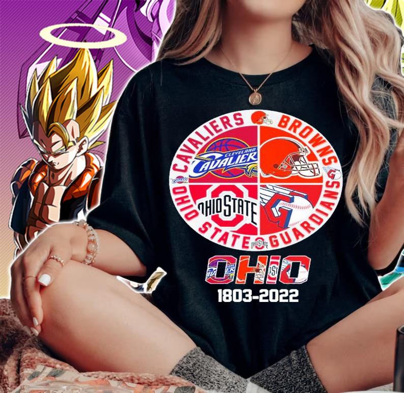 OHIO 1803-2022 Cavaliers Browns Guardians Ohio State Shirt