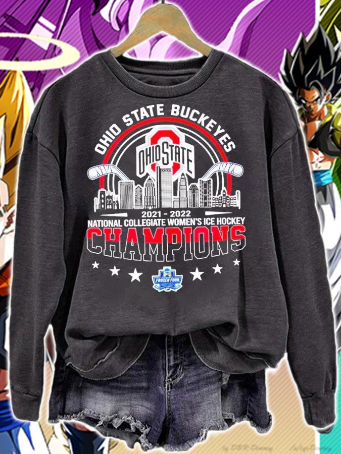 Ohio State Buckeyes National Collegiate Women's Ice Hockey Champions 2021-2022 Shirt