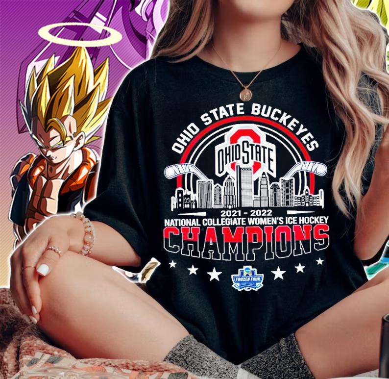 Ohio State Buckeyes National Collegiate Women's Ice Hockey Champions 2021-2022 Shirt