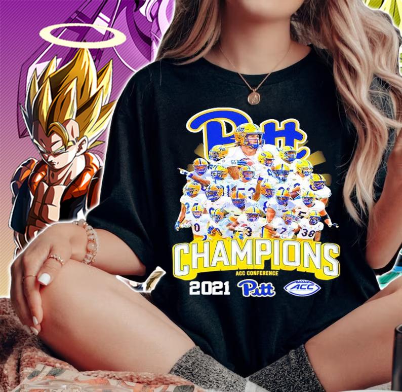 Pitt Panthers Champions ACC Conference 2021 football team shirt woman shirt