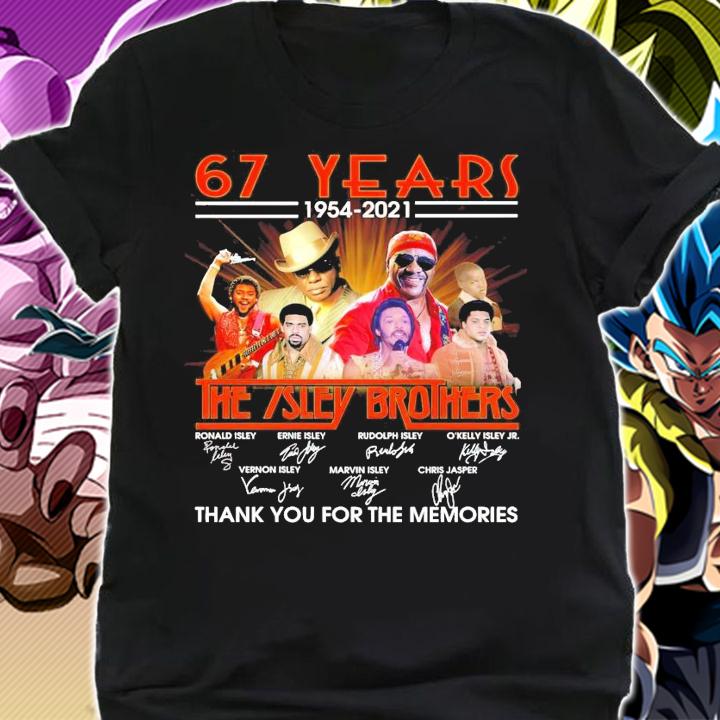 76 years 1954-2021 The Isley Brothers signature shirt shirt