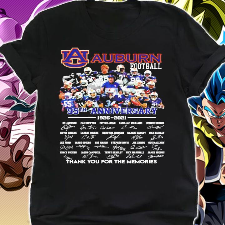 Auburn football 95th anniversary 1926-2021 signature shirt