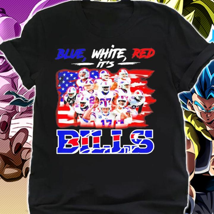 Blue white Red it's Bills all team America flag shirt shirt