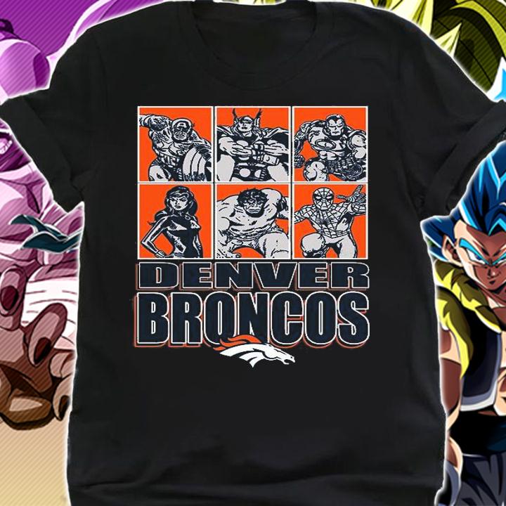 Denver Broncos Disney Marvel Avengers Line-Up shirt shirt