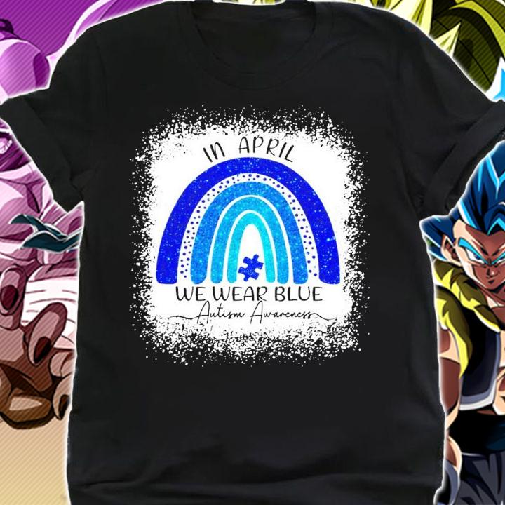 Men's in april we wear blue Autism awareness shirt shirt