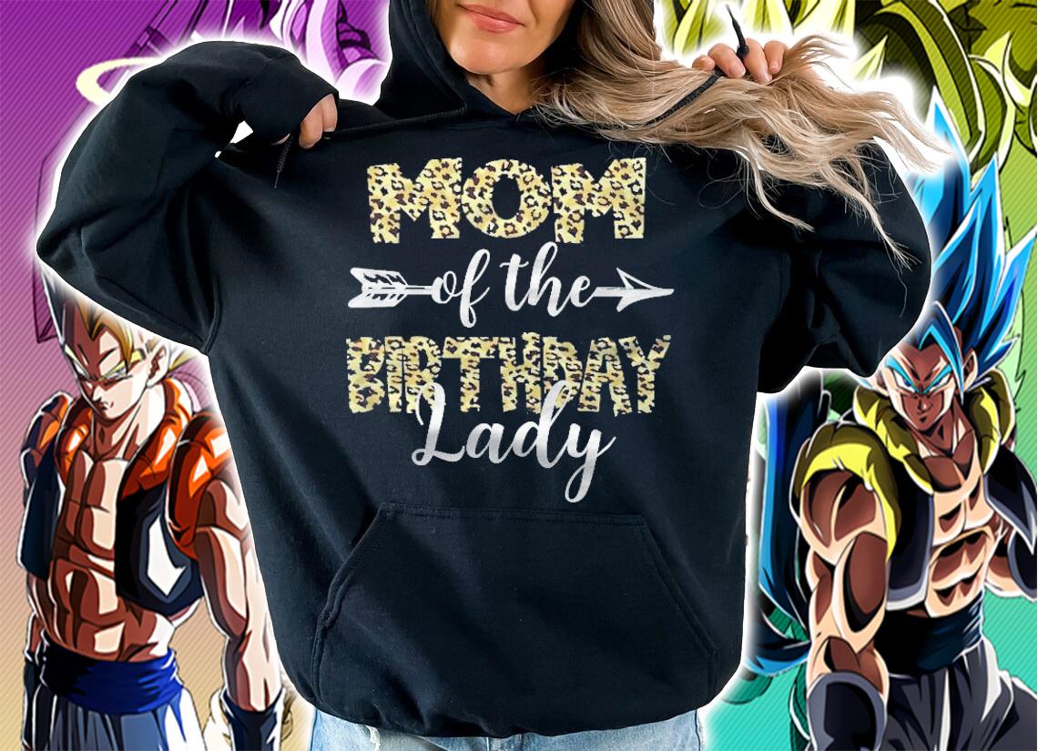 Mom Of The Birthday Lady Girl Leopard Print Party Shirt hoodie