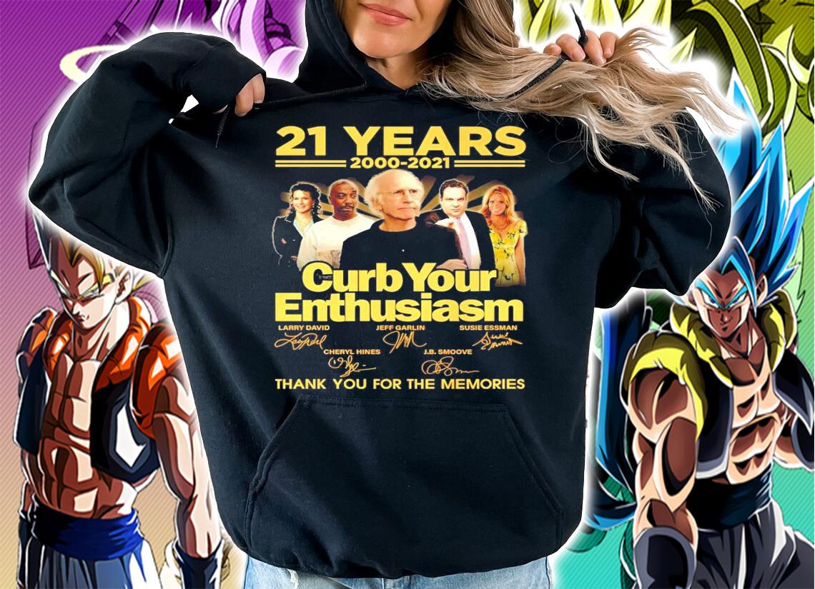 21 years 2000-2021 Curb Your Enthusiasm signatures shirt hoodie