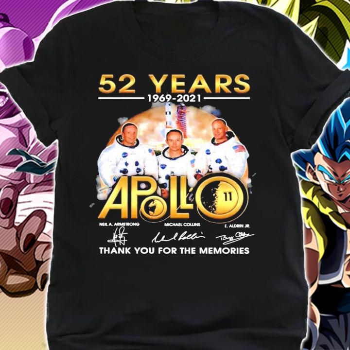 52 years 1969-2021 Apollo signature shirt
