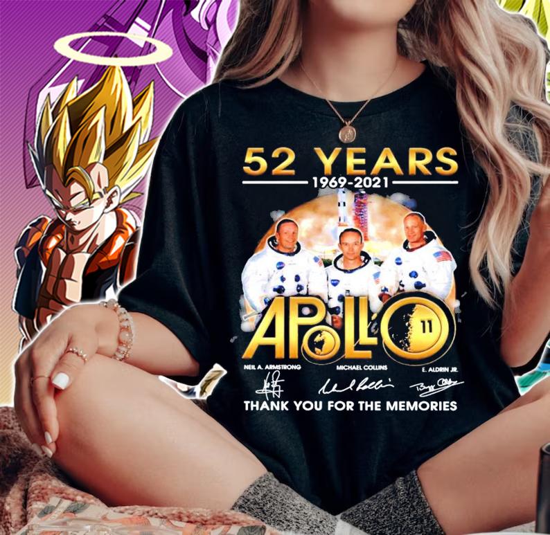52 years 1969-2021 Apollo signature shirt