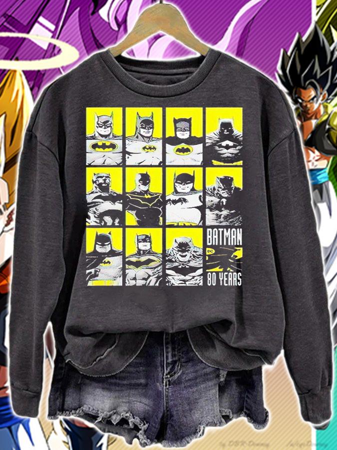 Batman 80 years comic poster T-shirt sweatshirt