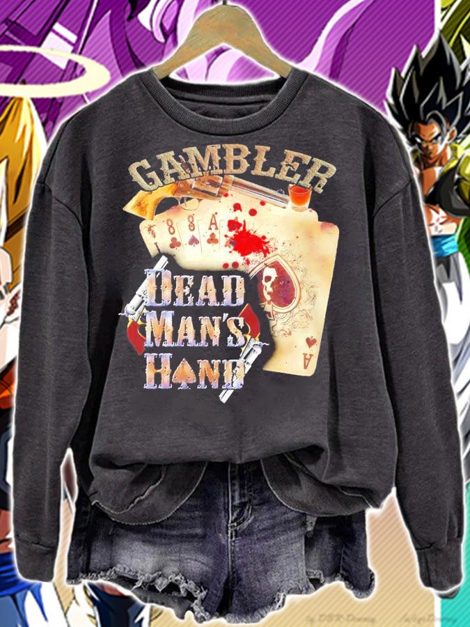 Gambler dead man's hand shirt