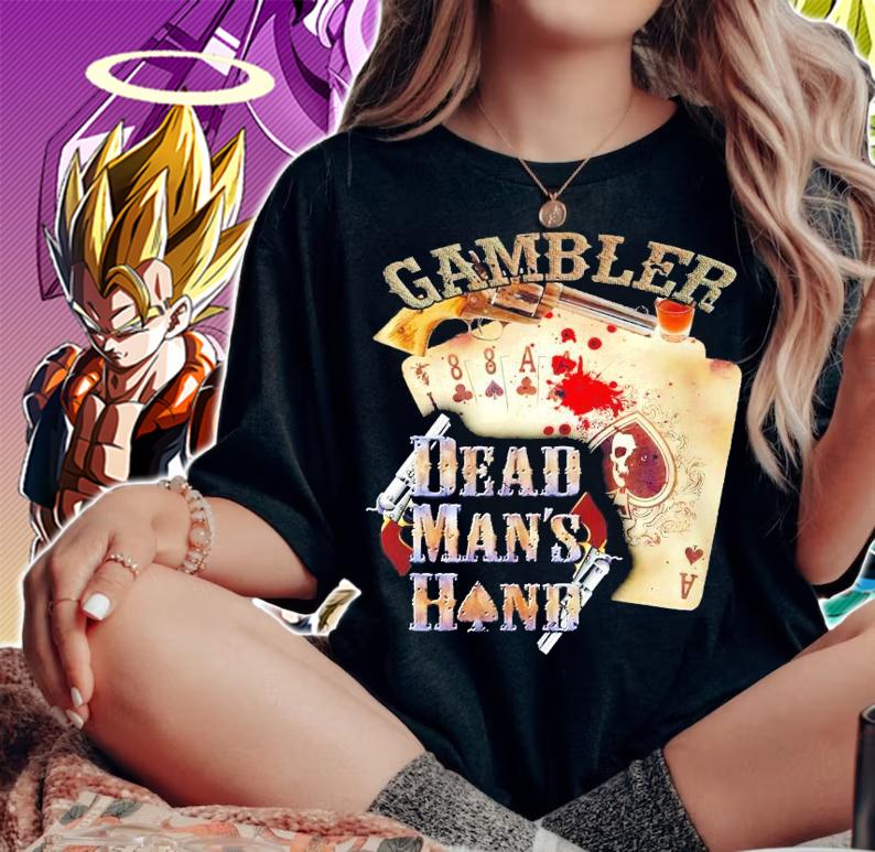 Gambler dead man's hand shirt