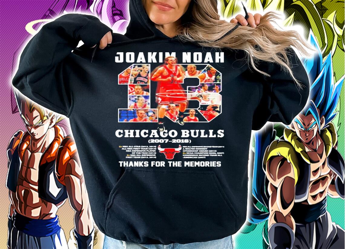 Joakim Noah Chicago Bulls 2007-2016 thank for the memories shirt hoodie