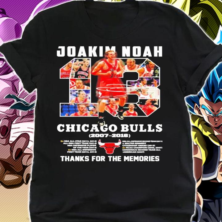 Joakim Noah Chicago Bulls 2007-2016 thank for the memories shirt shirt