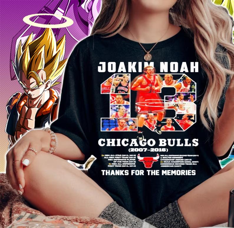 Joakim Noah Chicago Bulls 2007-2016 thank for the memories shirt woman shirt