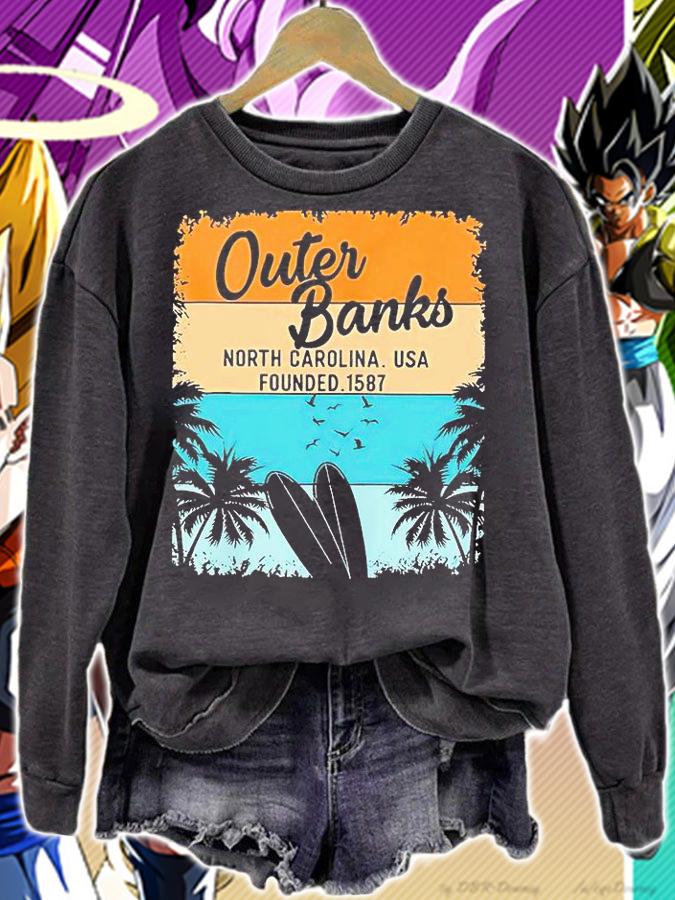 Outer Banks OBX North Carolina USA Founded 1587 T-shirt sweatshirt
