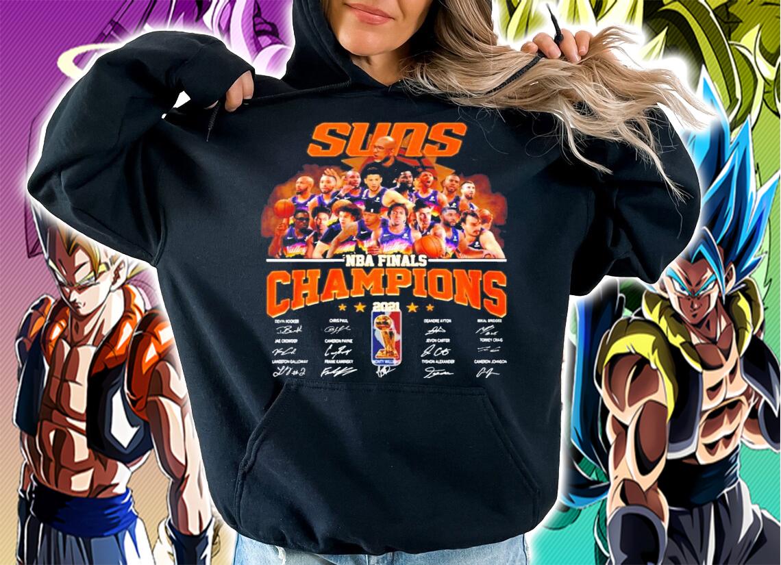 Suns NBA Finals Champions 2021 signatures win shirt