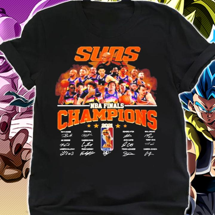 Suns NBA Finals Champions 2021 signatures win shirt