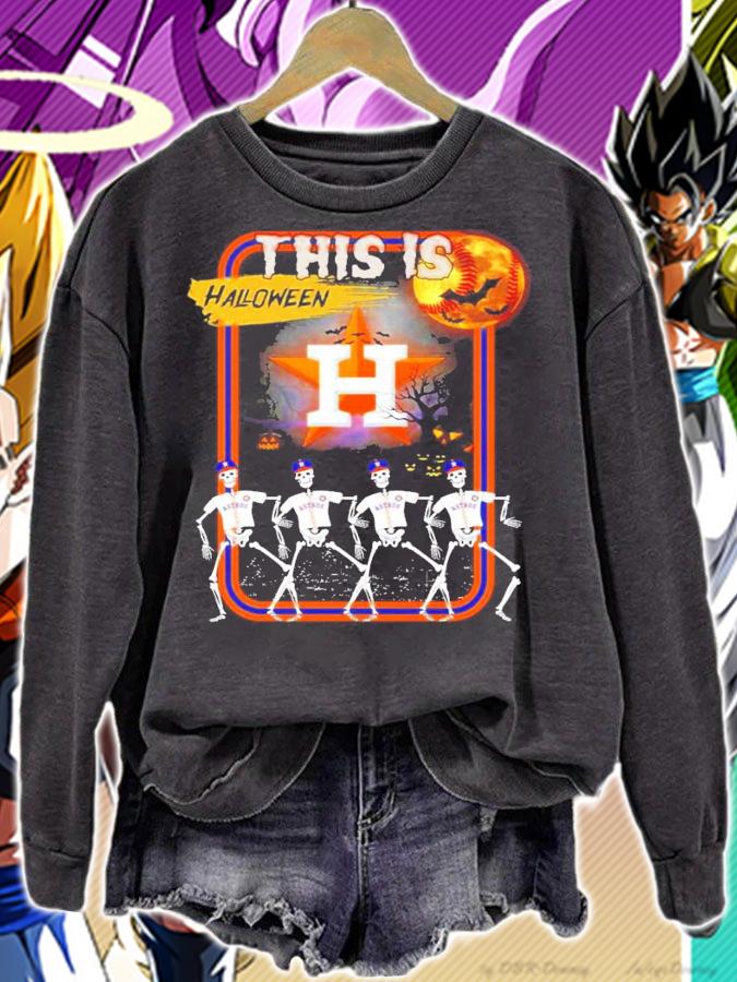 This is Halloween House Astros shirt sweatshirt