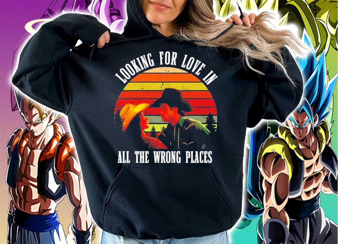 Urban Cowboy looking for love in all the wrong places sunset vintage t-shirt hoodie