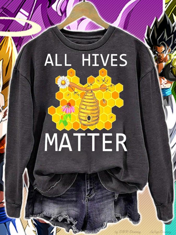 All hives matter bee shirt sweatshirt