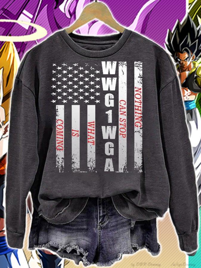 American Flag WWG1WGA Nothing Can Stop What Is Coming t-shirt sweatshirt