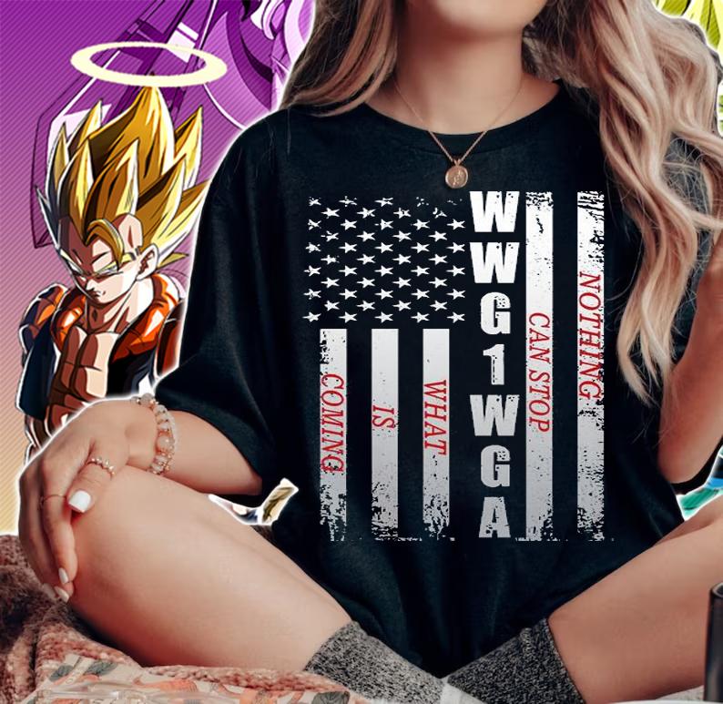 American Flag WWG1WGA Nothing Can Stop What Is Coming t-shirt woman shirt