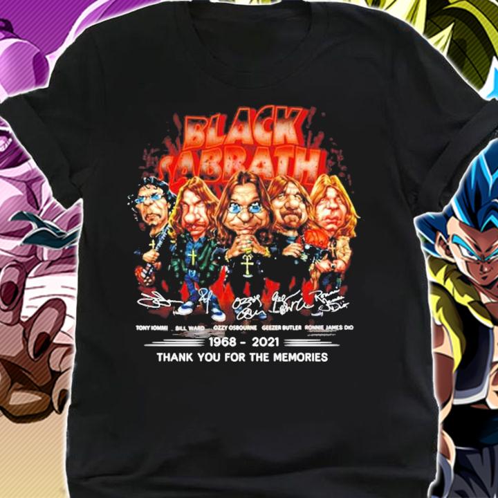 Black Sabbath 1968-2021 signature thank you for the memories shirt